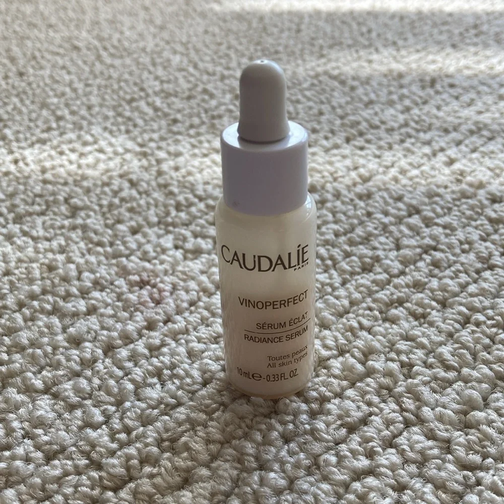 Caudalie Vinoperfect Radiance Serum Vial 0.33 fl oz Mini Size 60% Full